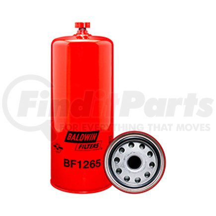 BF1265 by BALDWIN - Fuel/Water Separator Spin-on with Drain