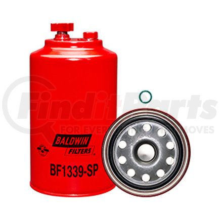 BF1339-SP by BALDWIN - Fuel Water Separator Filter - Spin-On, with Drain and Sensor Port