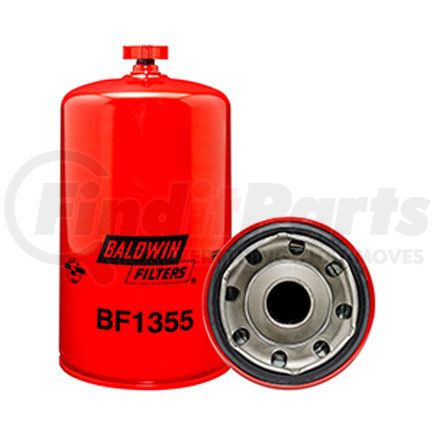 BF1355 by BALDWIN - Fuel/Water Separator Spin-on with Drain