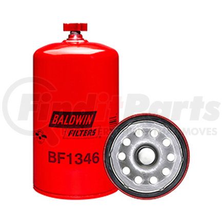 BF1346 by BALDWIN - Fuel Water Separator Filter - Spin-On, with Drain