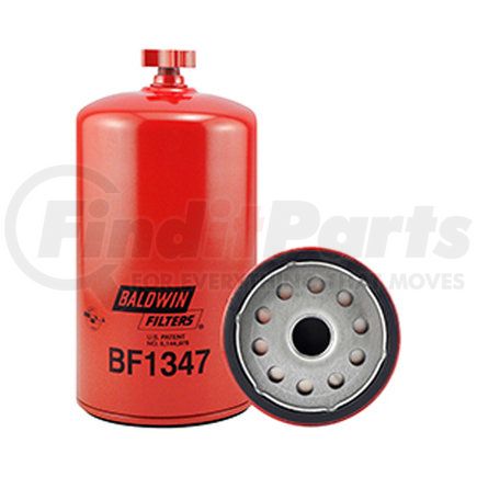 BF1347 by BALDWIN - Fuel Water Separator Filter - Spin-On, with Drain