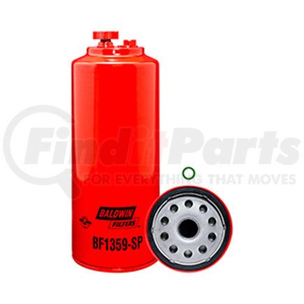 BF1359-SP by BALDWIN - Fuel Water Separator Filter - Spin-On, with Drain and Sensor Port