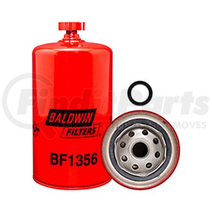 BF1356 by BALDWIN - Fuel/Water Separator Spin-on with Drain