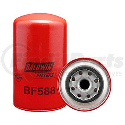 BF588 by BALDWIN - Fuel Filter - Secondary Fuel Spin-on used for Various Truck Applications