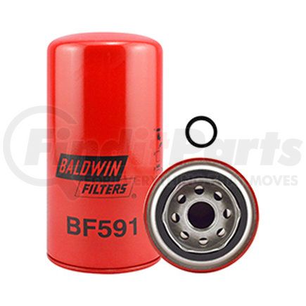 BF591 by BALDWIN - Fuel Filter - Secondary Fuel Spin-on used for Case, Drott Equipment