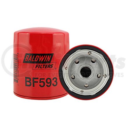 BF593 by BALDWIN - Fuel Filter - Secondary Fuel Spin-on used for Detroit Diesel Engines