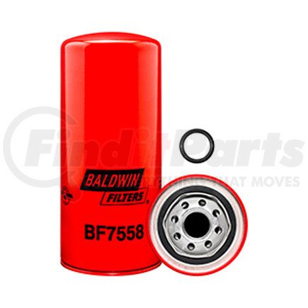 BF7558 by BALDWIN - Fuel Filter - Extended Life Fuel Spin-on