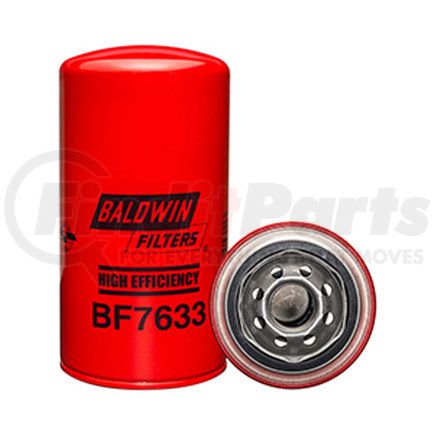 BF7633 by BALDWIN - Fuel Filter - High Efficiency Fuel Spin-on used for Caterpillar Equipment