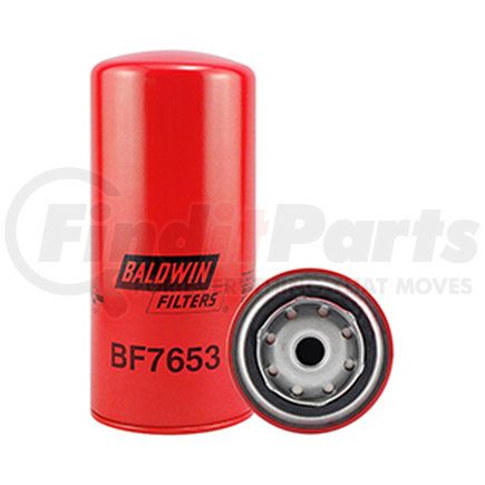 BF7653 by BALDWIN - Fuel Filter - Spin-on used for Volvo, WhiteGMC Trucks