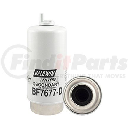 BF7677-D by BALDWIN - Secondary Fuel/Water Separator Element Filter - with Drain