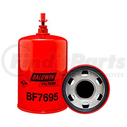 BF7695 by BALDWIN - Resin Ribbon Fuel Coalescer Spin-on with Drain