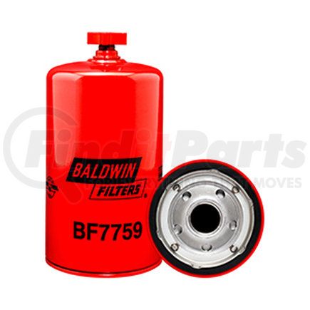 BF7759 by BALDWIN - Fuel Filter - Stainless Steel Mesh used for GMC Trucks, Detroit Diesel Engines