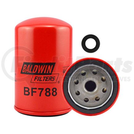 BF788 by BALDWIN - Fuel Filter - used for Case, Consolidated Diesel, Cummins Engines, Komatsu Equipment