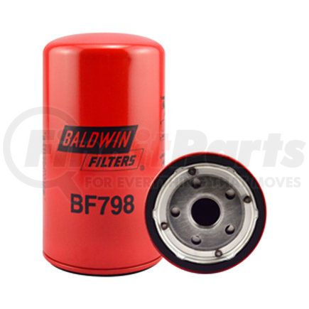 BF798 by BALDWIN - Fuel Filter - Spin-on used for Various Truck Applications