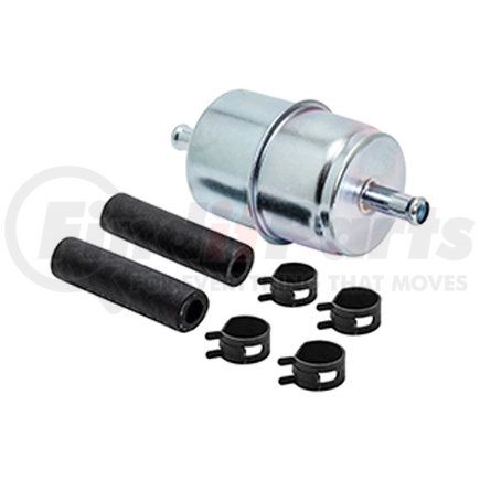 BF840-K1 by BALDWIN - Fuel Filter - In-Line with Clamps and Hoses used for Various Truck Applications