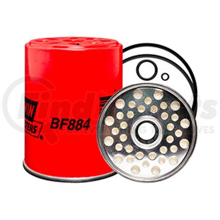 BF884 by BALDWIN - Fuel Filter - used for Various Truck Applications