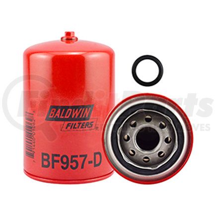 BF957-D by BALDWIN - Fuel Filter - Spin-on with Drain used for Cummins Engines