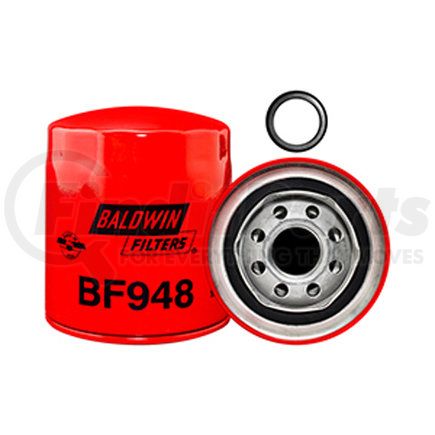 BF948 by BALDWIN - Fuel Filter - Spin-on used for Cummins Engines, Hino Trucks