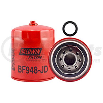 BF948-JD by BALDWIN - Fuel Filter - Spin-on with Drain used for John Deere Loaders, Tractors ONLY