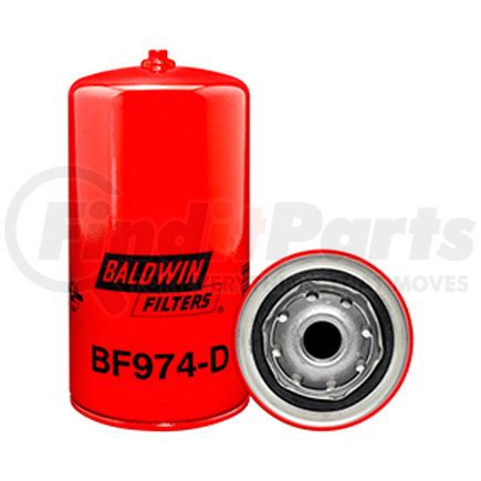 BF974-D by BALDWIN - Fuel Filter - Spin-on with Drain used for Galion Graders