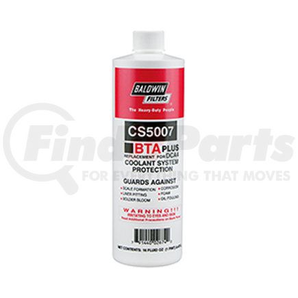 CS5007 by BALDWIN - Engine Coolant Additive - BTA PLUS formula Liquid Additive (Pint Plastic Bottle)