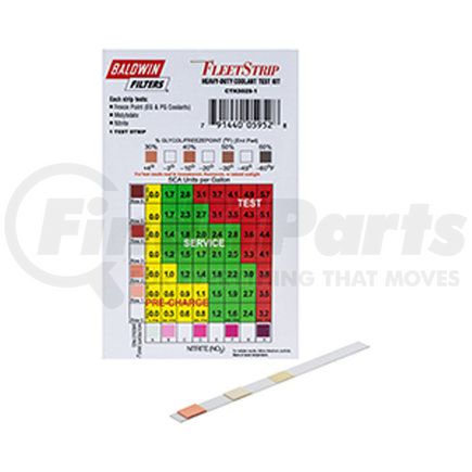 CTK5029-1 by BALDWIN - Engine Coolant Analysis Kit - Fleetstrip Coolant Test Strip Only