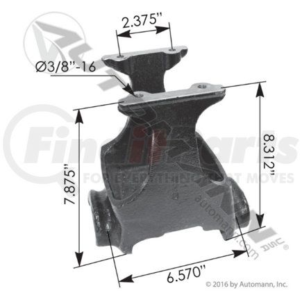 MFL46451 by AUTOMANN - Upper End Plate Freightliner TufTrac Series