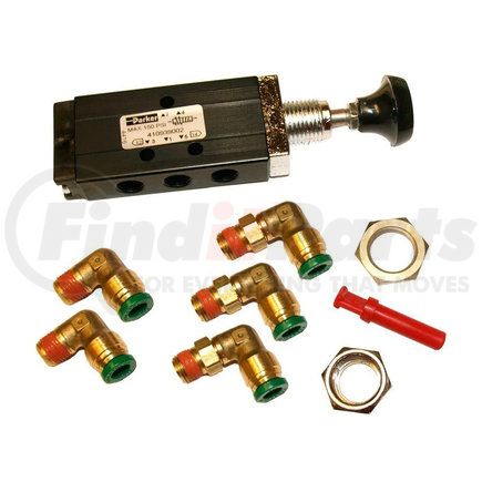 334-2078 by HENDRICKSON - Air Brake Valve - 4-Way Push/Pull Valve