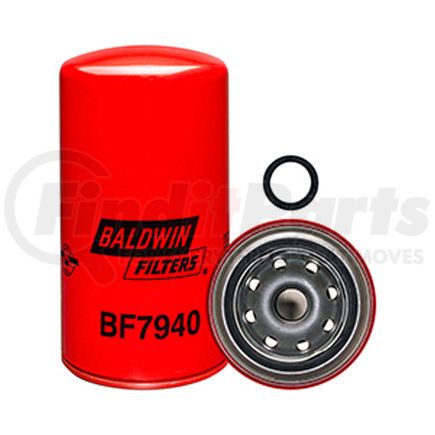 BF7940 by BALDWIN - Fuel Filter - Spin-on used for Various Truck Applications