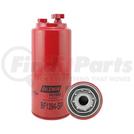 BF1394-SP by BALDWIN - Fuel Water Separator Filter - Spin-On, with Drain and Sensor Port