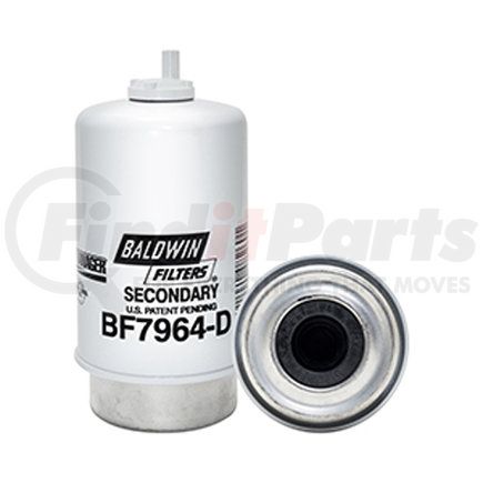 BF7964-D by BALDWIN - Fuel Water Separator Filter - Secondary Element with Removable Drain