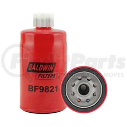 BF9821 by BALDWIN - Fuel Filter - Fuel Spin-on with Drain