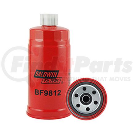 BF9812 by BALDWIN - Fuel Filter - Fuel Spin-on with Drain