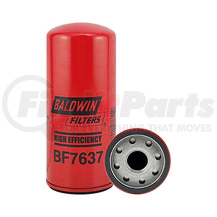 BF7637 by BALDWIN - Fuel Filter - High Performance Fuel Spin-on used for Caterpillar Equipment