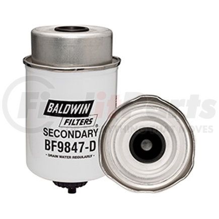 BF9847-D by BALDWIN - Fuel Filter - Secondary Fuel Element with Drain used for John Deere Equipment