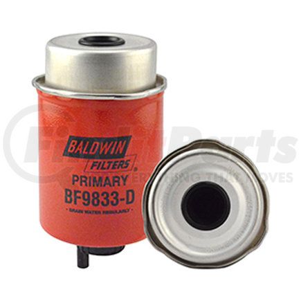 BF9833-D by BALDWIN - Fuel Filter - Primary Element with Drain used for J.C. BamFord Excavators
