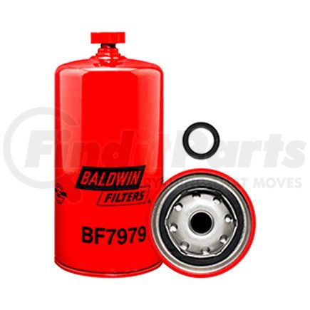 BF7979 by BALDWIN - Fuel Water Separator Filter - used for Spin-on with Drain