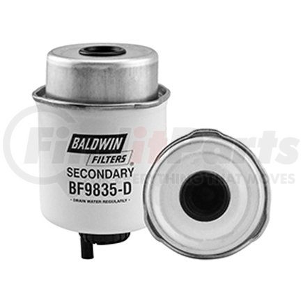 BF9835-D by BALDWIN - Fuel Filter - Secondary Fuel Element with Drain used for Magnum Light Towers