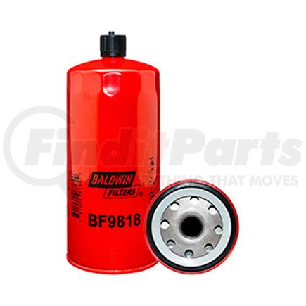 BF9818 by BALDWIN - Fuel Filter - Fuel Spin-on with Drain