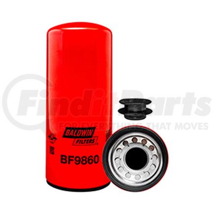 BF9860 by BALDWIN - Fuel Filter - Spin-on used for Peterbilt 386 Truck, Cummins QSX15 Engine