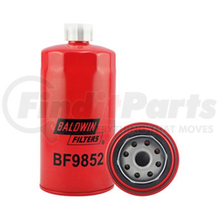 BF9852 by BALDWIN - Fuel Filter - Fuel Spin-on with Drain