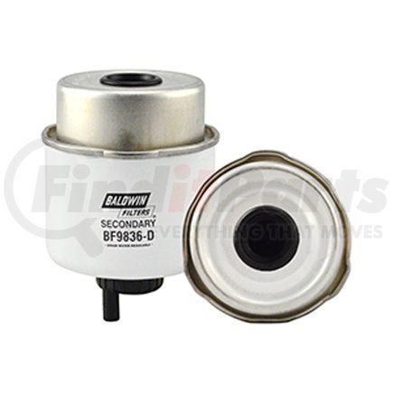 BF9836-D by BALDWIN - Fuel Filter - Secondary Fuel Element with Drain used for J.C. BamFord Excavators