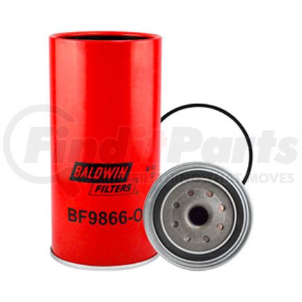 BF9866-O by BALDWIN - Fuel Water Separator Filter - Spin-On, with Open Port for Bowl