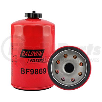 BF9869 by BALDWIN - Fuel Filter - Spin-on with Drain