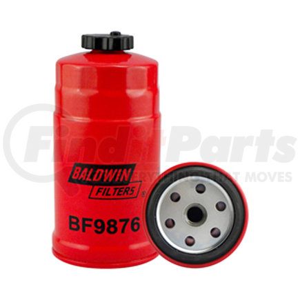 BF9876 by BALDWIN - Fuel Filter - Spin-on with Drain