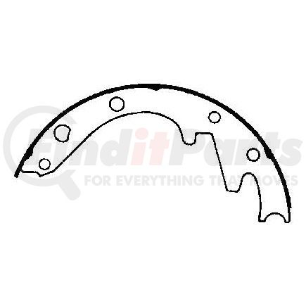 Bendix RS244 Drum Brake Shoe Global Relined Shoe Set