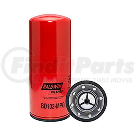 BD103-MPG by BALDWIN - Engine Oil Filter - Max. Perf. Glass Dual-Flow Lube Spin-On used for Cummins Engines