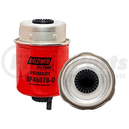 BF46078-D by BALDWIN - Fuel Filter - Primary Element with Drain & Tab Keys used for Ingersoll-Rand Compressors