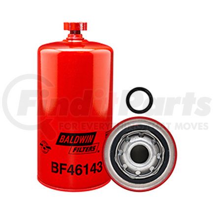 BF46143 by BALDWIN - Fuel/Water Separator Spin-on with Drain