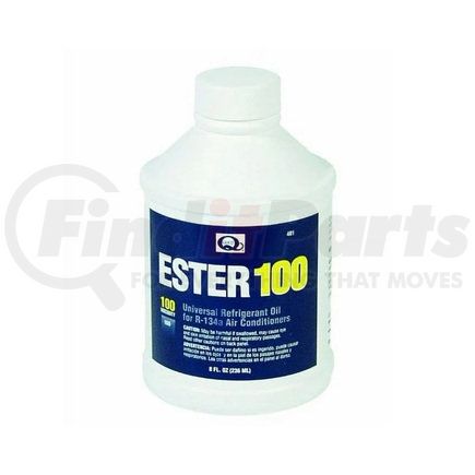 481 by INTERDYNAMICS - Ester Oil - Universal Refrigerant, ISO 100, for R-134Aa Air Conditioners, 8 Oz.